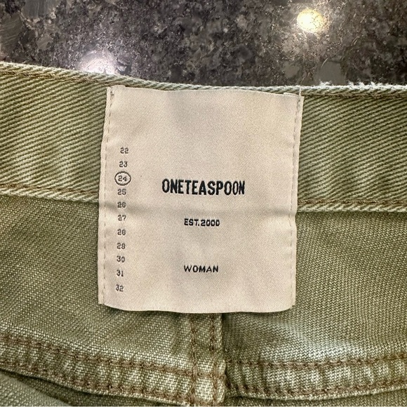 NWT One Teaspoon Super Khaki Marlons Shorts Size 24 - Picture 6 of 7